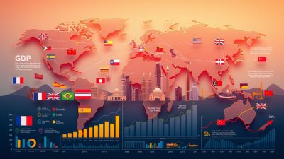 visualisasi statistik ekonomi global