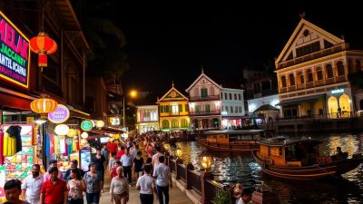 wisata malam di Melaka