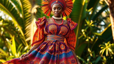 Baju Tradisional Angola untuk Festival