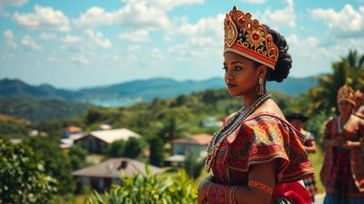 Baju Tradisional Antigua dalam Upacara Adat