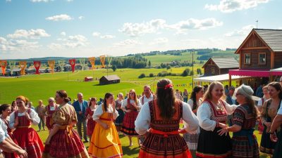 Baju Tradisional Estonia di Festival Rakyat