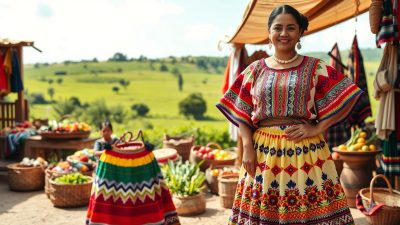 Warna dan Pola Baju Tradisional El Salvador